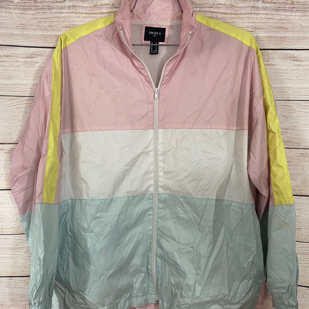 Forever 21 mens retro colors Jacket
